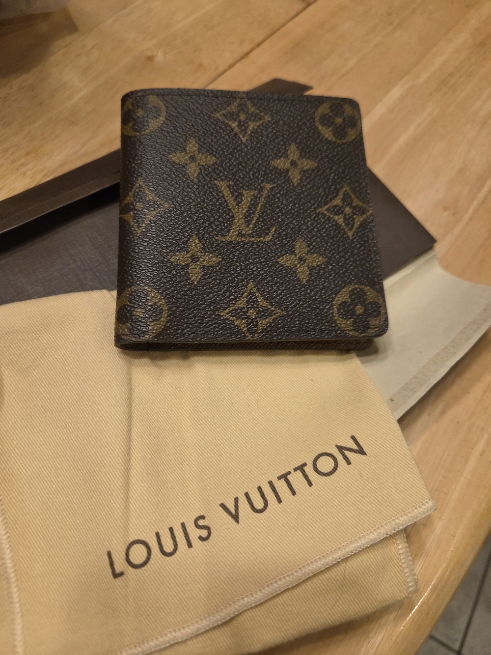 Louis Vuitton Monogram Canvas Bi-Fold Wallet - Brown & Gold Monogram